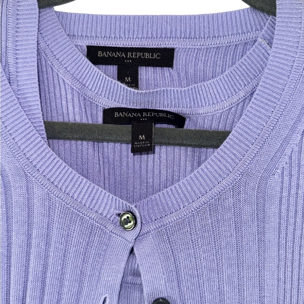 Banana Republic Lilac Ribbed Sweater